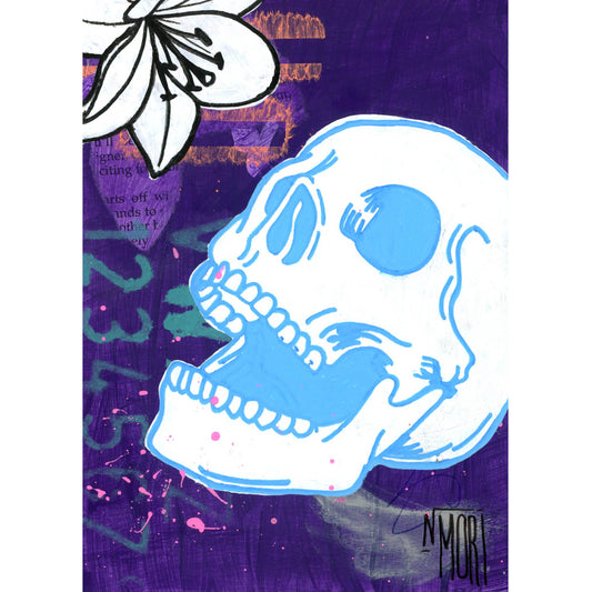 Skull and Flower 001